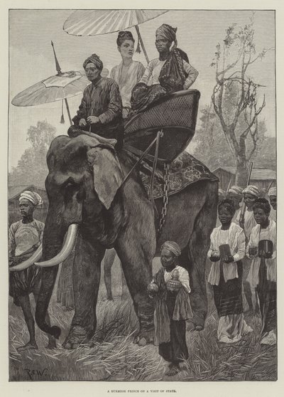 国家訪問のビルマ王子 作： Richard Caton Woodville junior